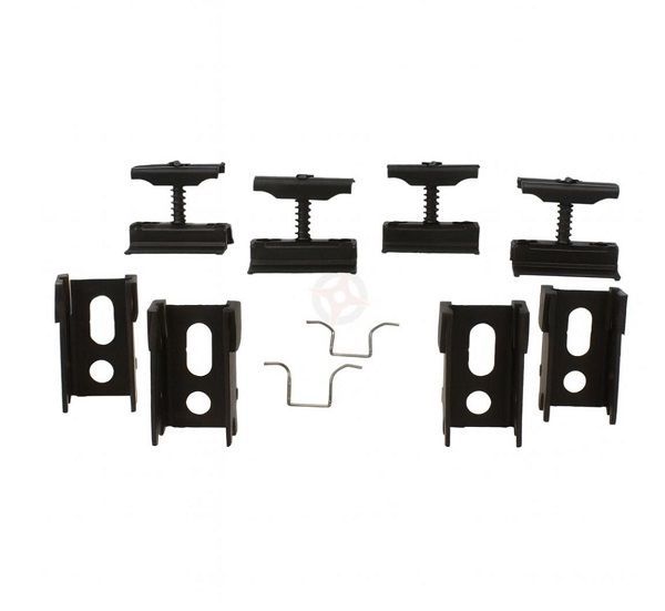 Column Radiator Fixing Brackets Gloss Black