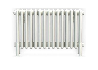 Bisque Classic 4 column Column Radiator  575H X 578W Oyster White with Feet Sale Price