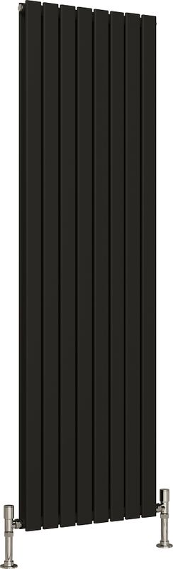 Capri Vertical Flat Panel Radiators:  Matt Black