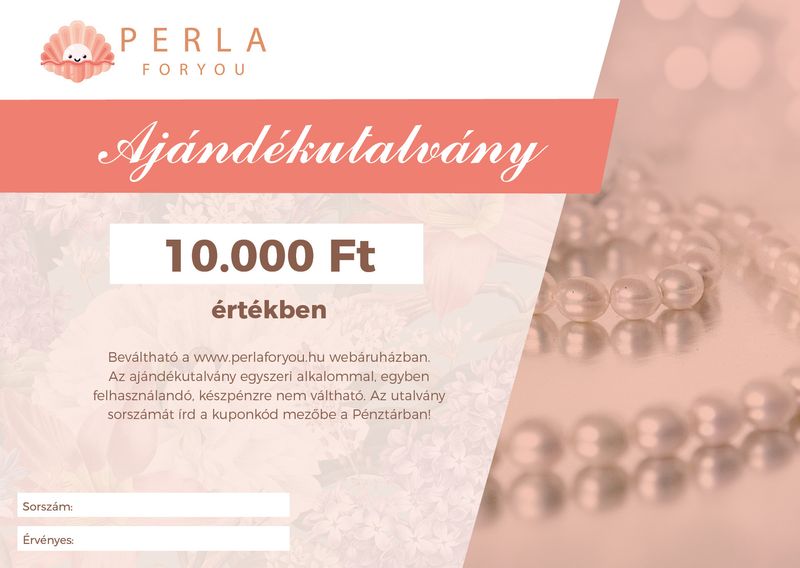 Ajándékutalány - 10.000 Ft