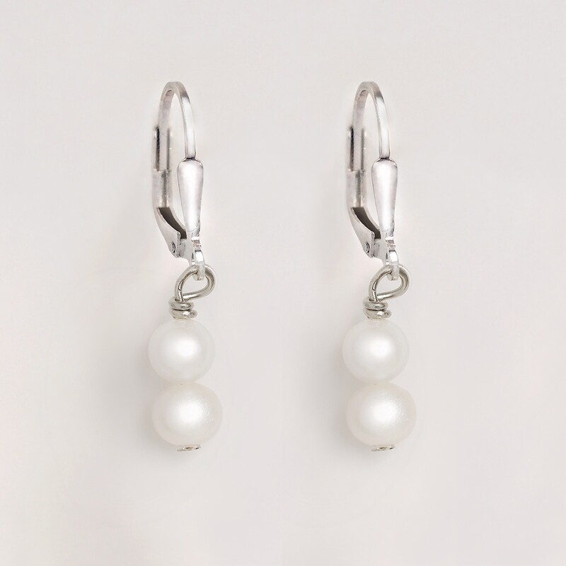 Galina ezüst fülbevaló - édesvízi igazgyöngy Galina ezüst fülbevaló - édesvízi igazgyöngy