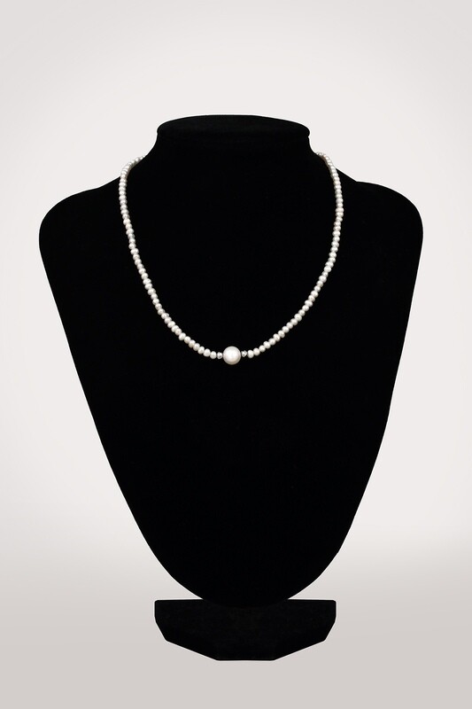 Meredisz nyaklánc- édesvízi igazgyöngy