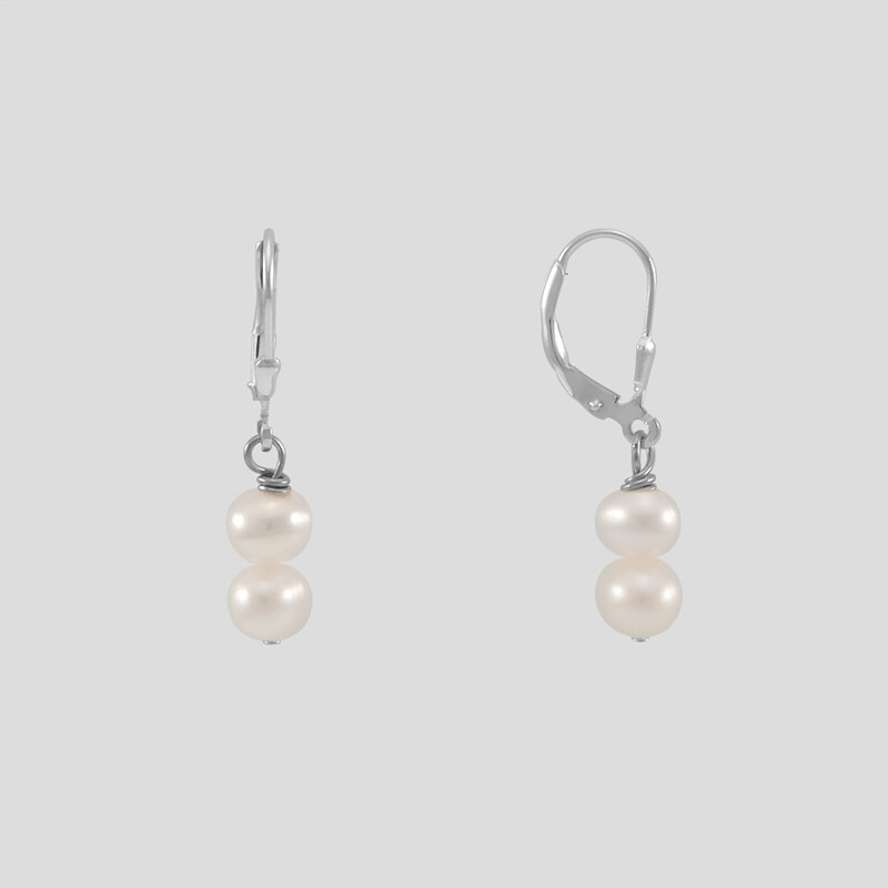 Ízisz fülbevaló- édesvízi igazgyöngy Ízisz fülbevaló- édesvízi igazgyöngy