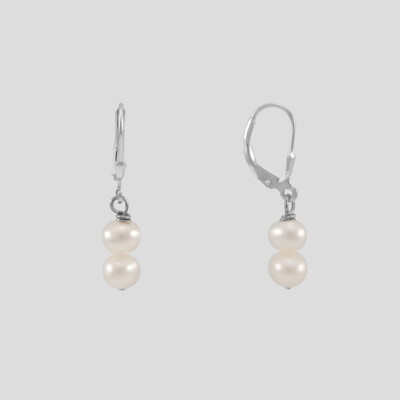 Ízisz fülbevaló- édesvízi igazgyöngy