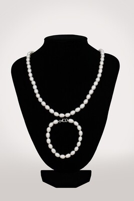 Anka - édesvízi igazgyöngy ékszer szett