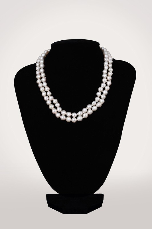 2 soros barokk akoya nyaklánc - tenyésztett gyöngy
