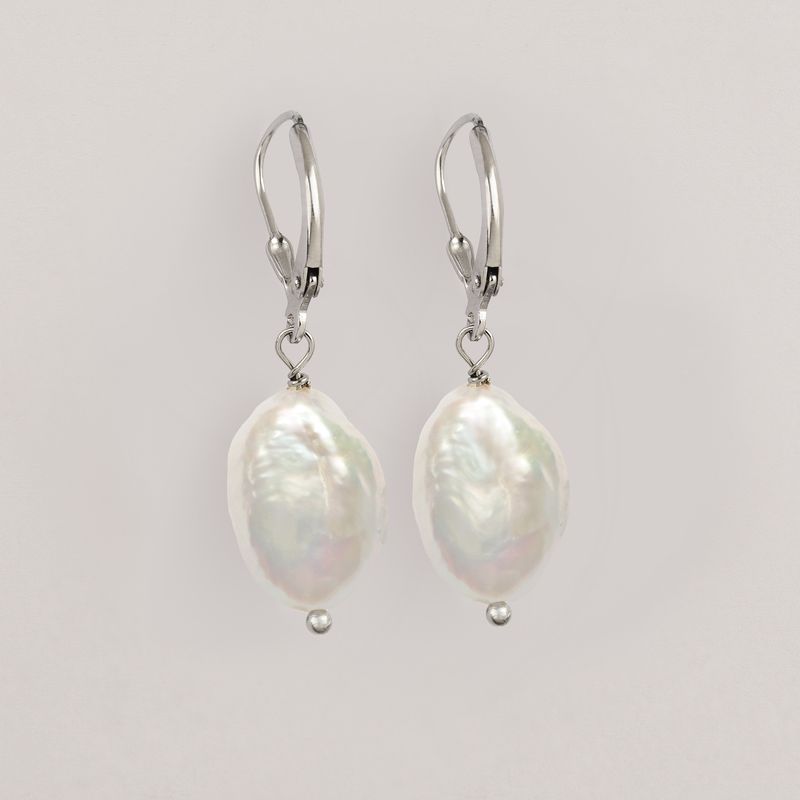 Elena ezüst fülbevaló - édesvízi igazgyöngy Elena ezüst fülbevaló - édesvízi igazgyöngy