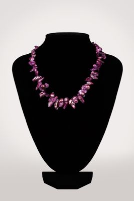 Lila keshi - tenyésztett gyöngy nyaklánc