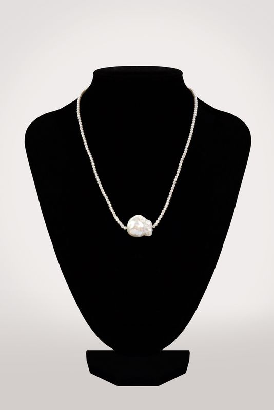 Marrie nyaklánc barokk gyönggyel - édesvízi tenyésztett gyöngy