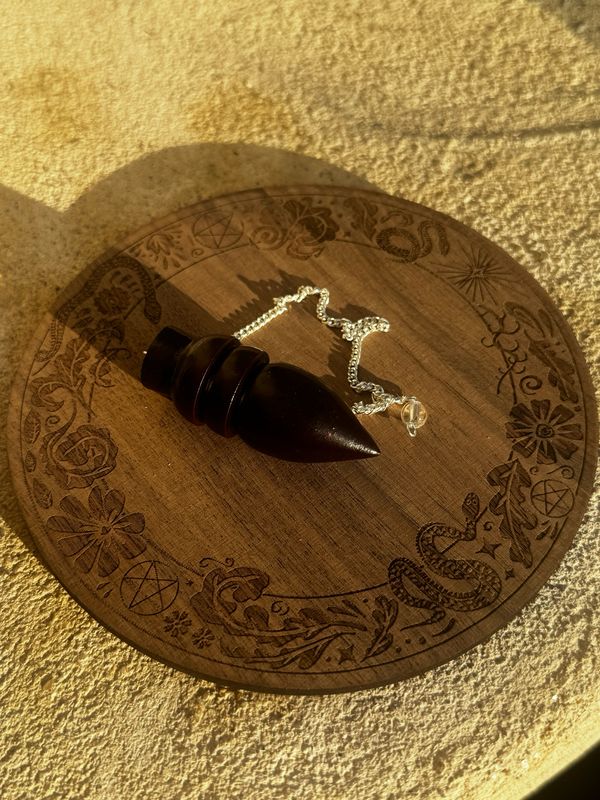 Pendule Lotus en Bois
