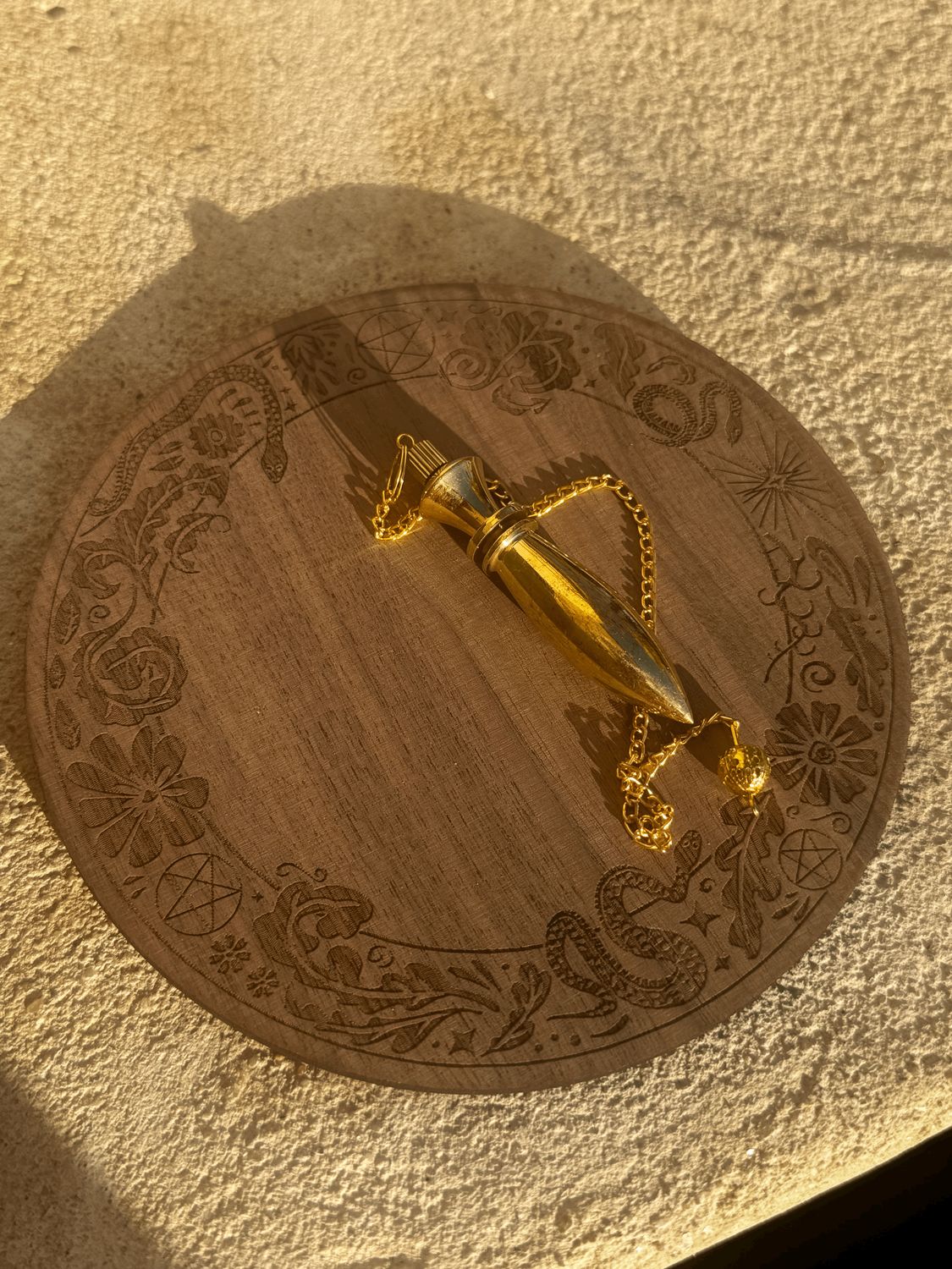 Pendule Egyptien doré zébré secret