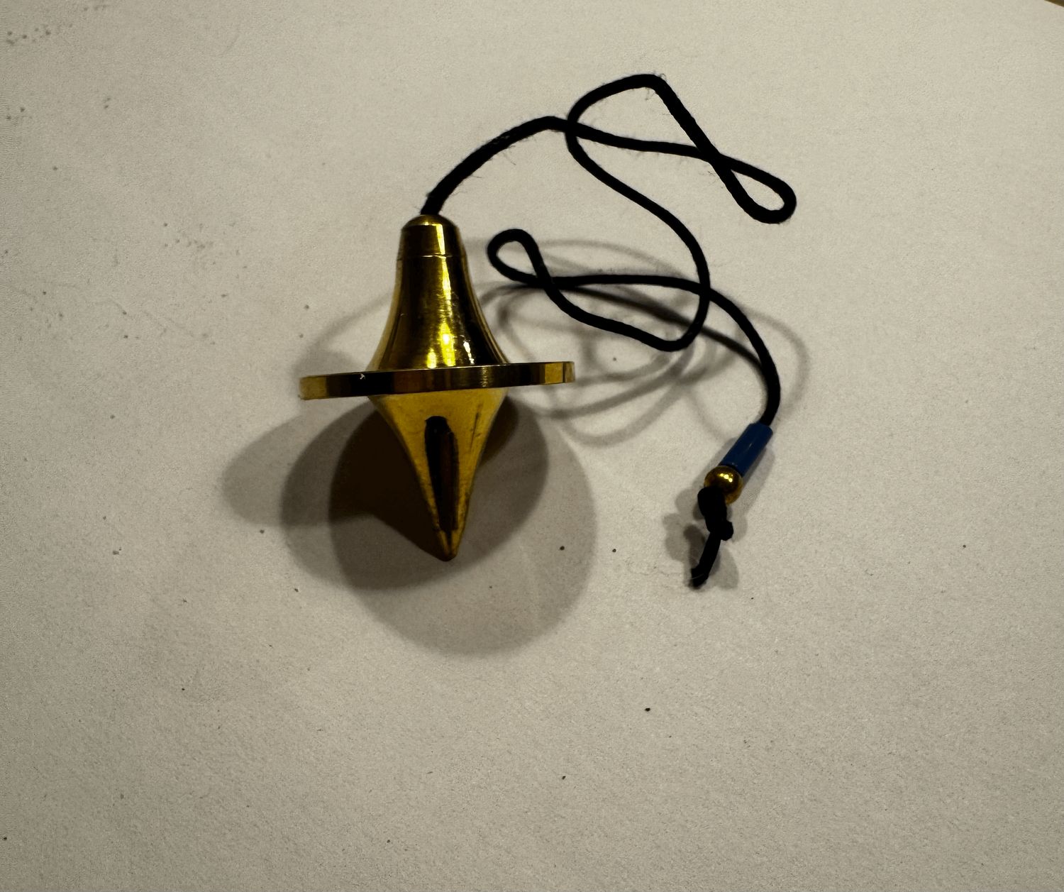 Pendule témoin doré