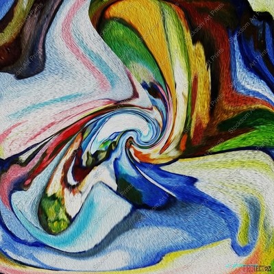 Swirl of Mountains and Sky