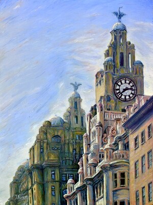 'Van Gogh's Liver Birds' Giclee Print