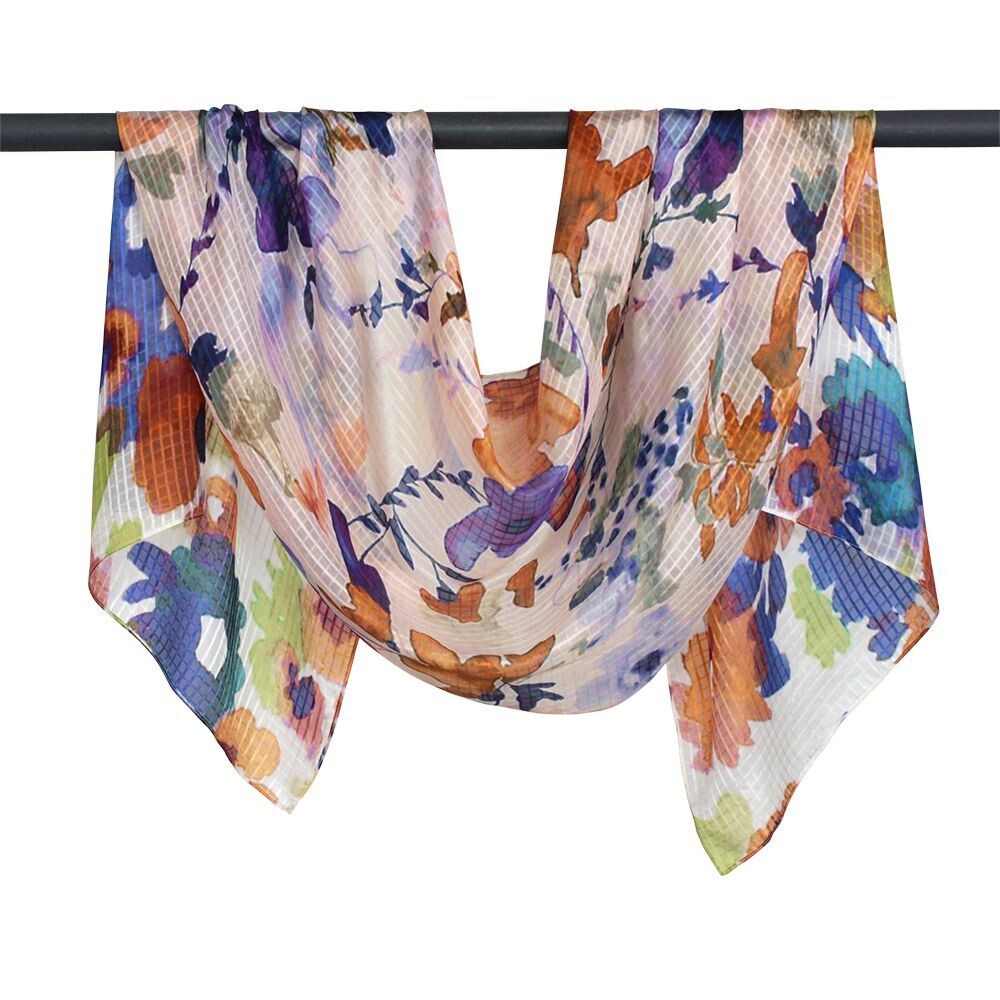 Tansey Abstract Pure Silk Scarf