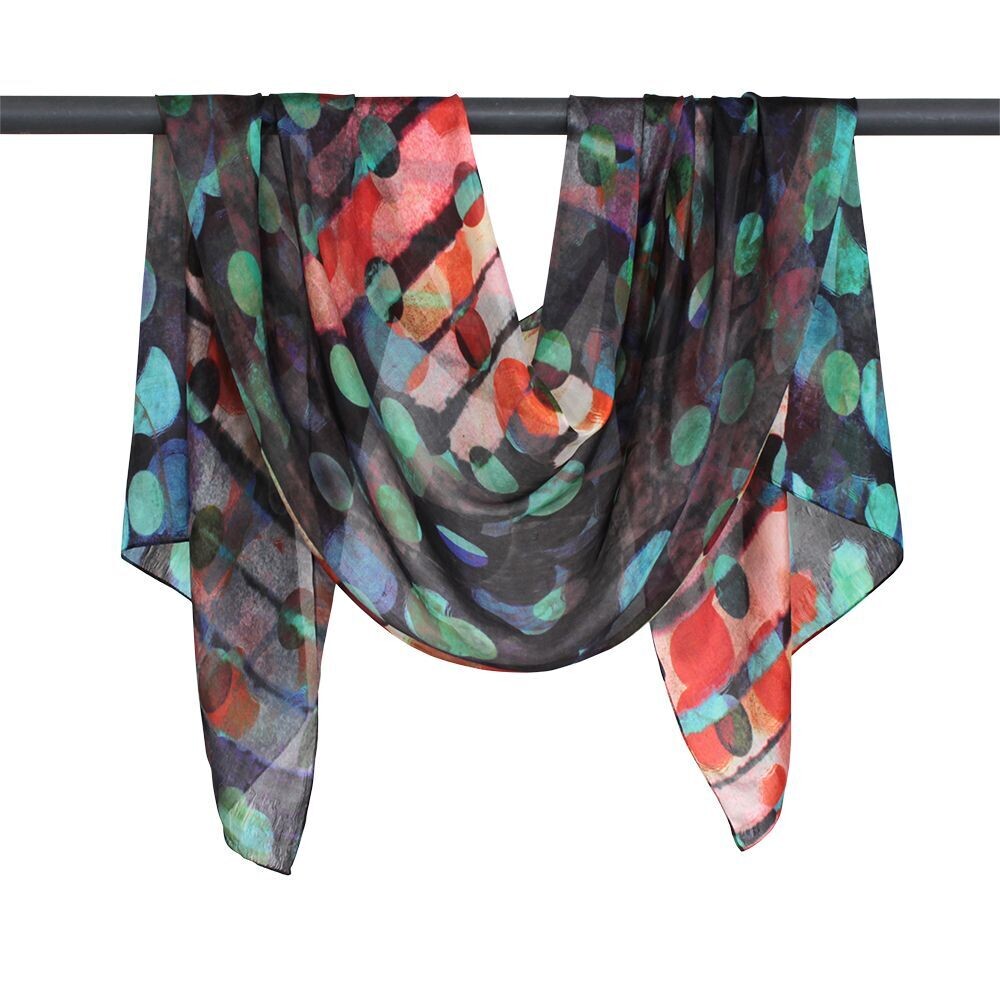 Celine Abstract Spot Pure Silk Scarf