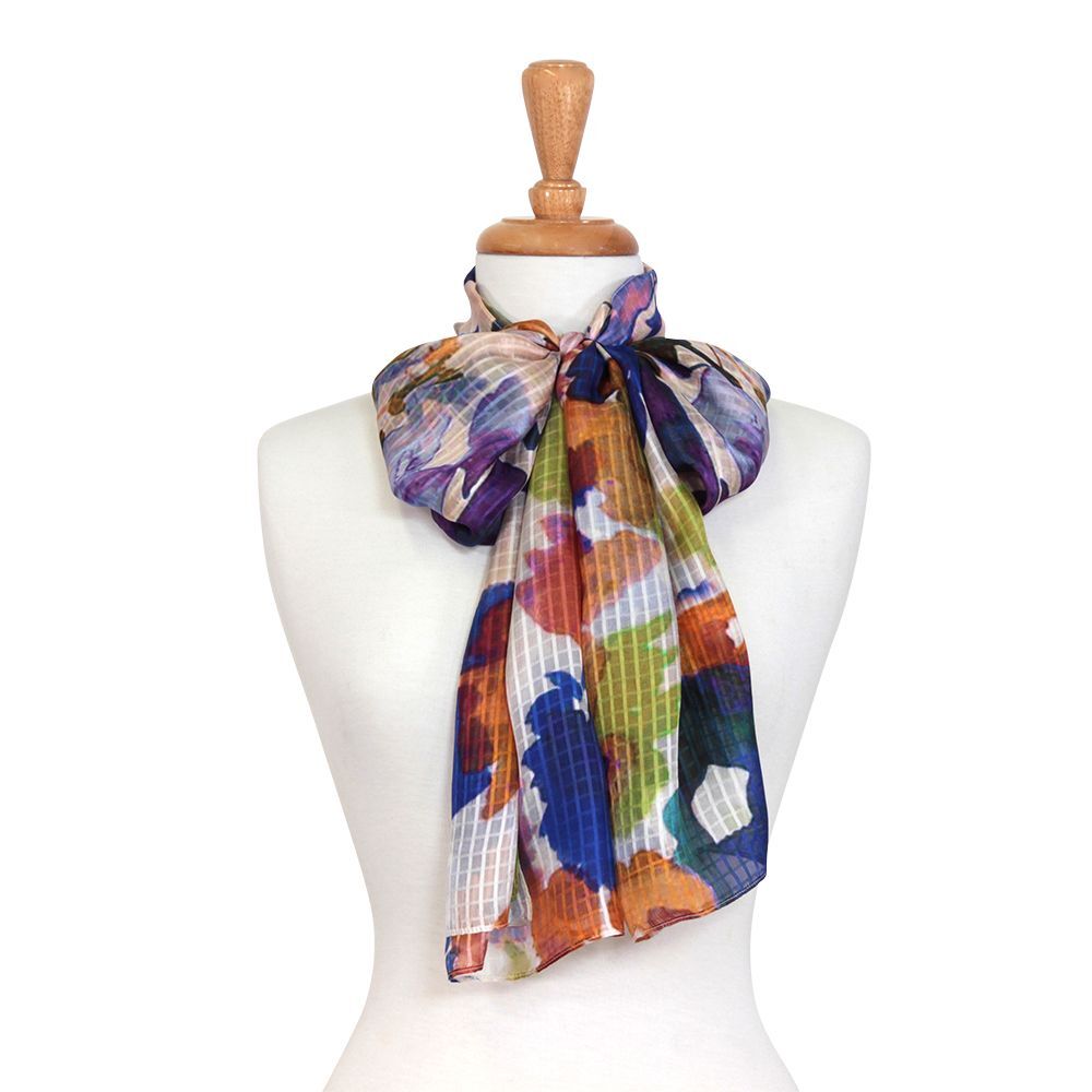 Tansey Abstract Pure Silk Scarf