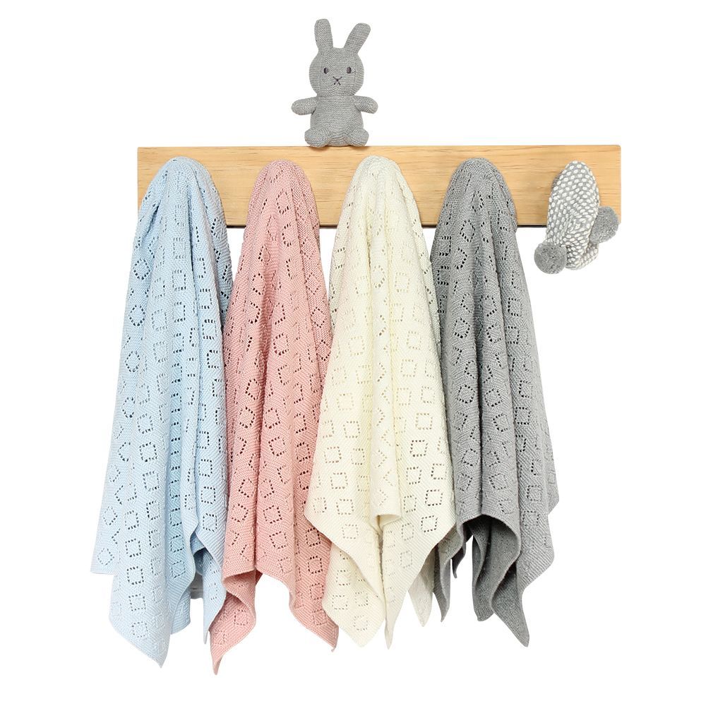 Milo Pointelle Stroller Blanket - made with Soft, Premium Cotton