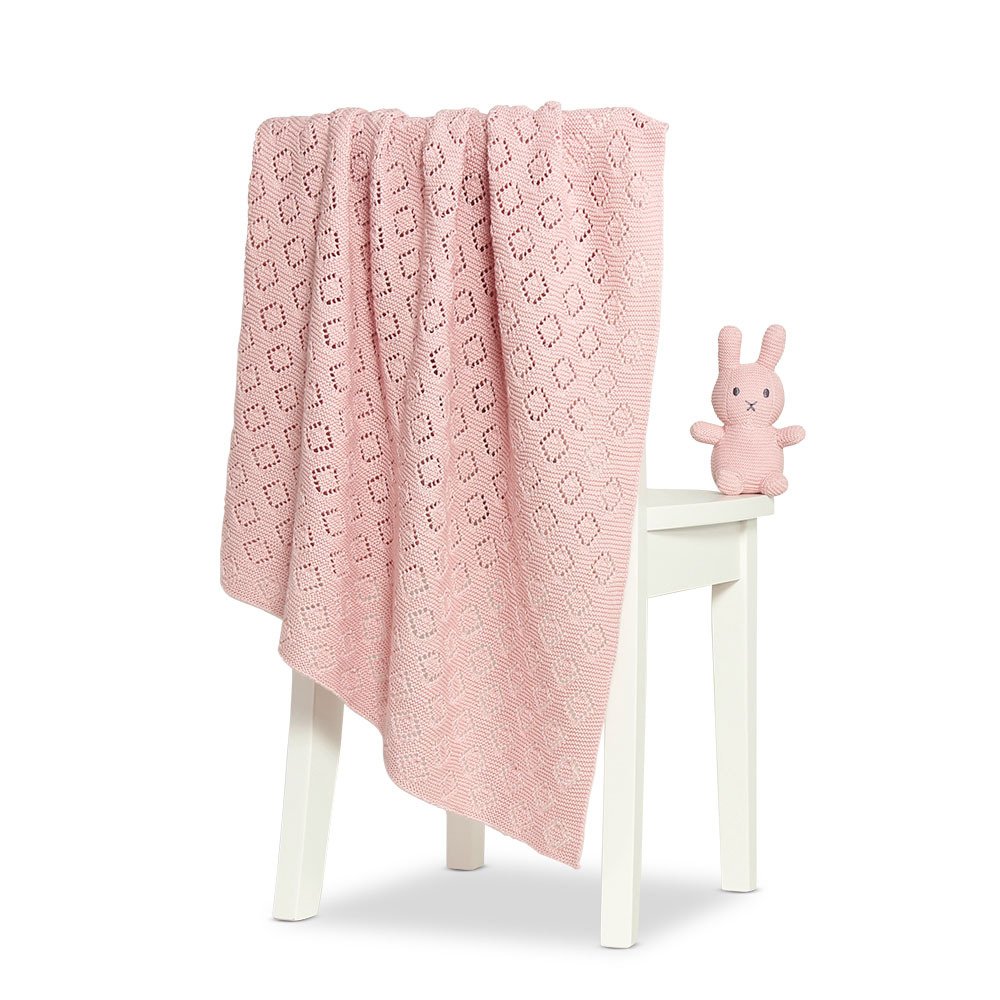 Milo Pointelle Stroller Blanket - made with Soft, Premium Cotton