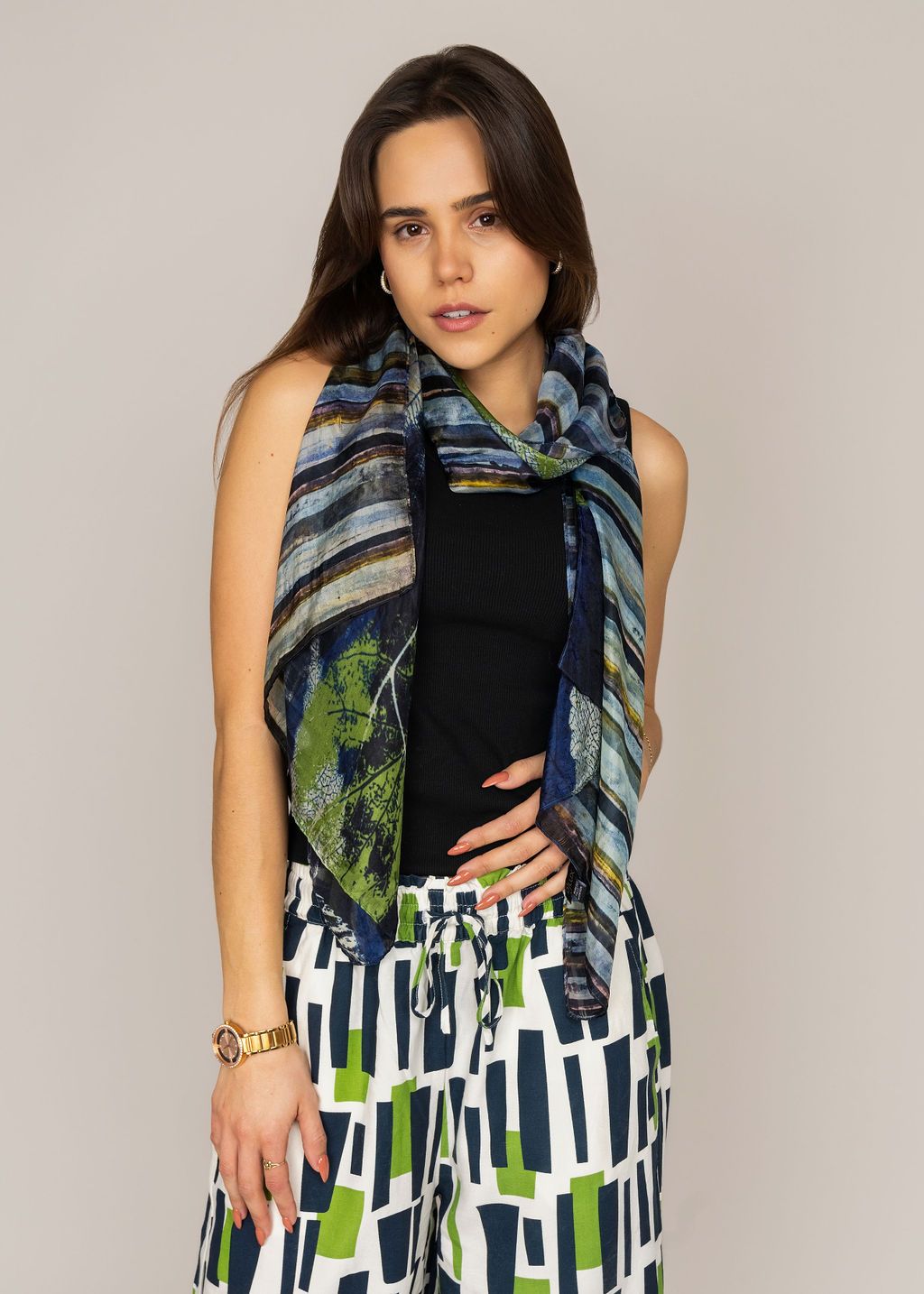 Arcadia Botanical Pure Silk Scarf