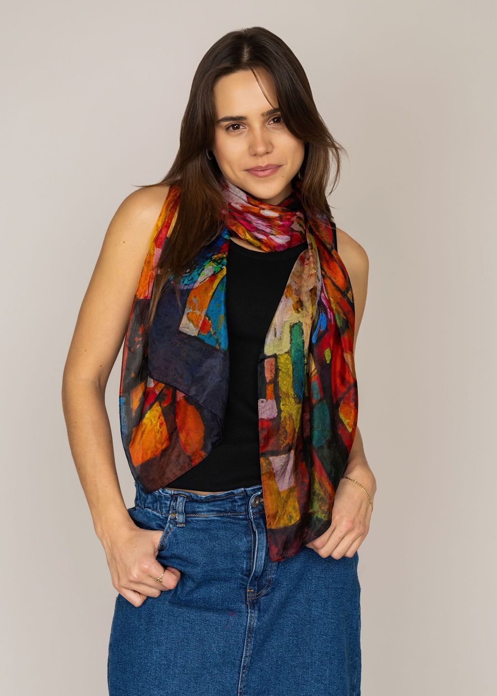Hummingbird Pure Silk Scarf