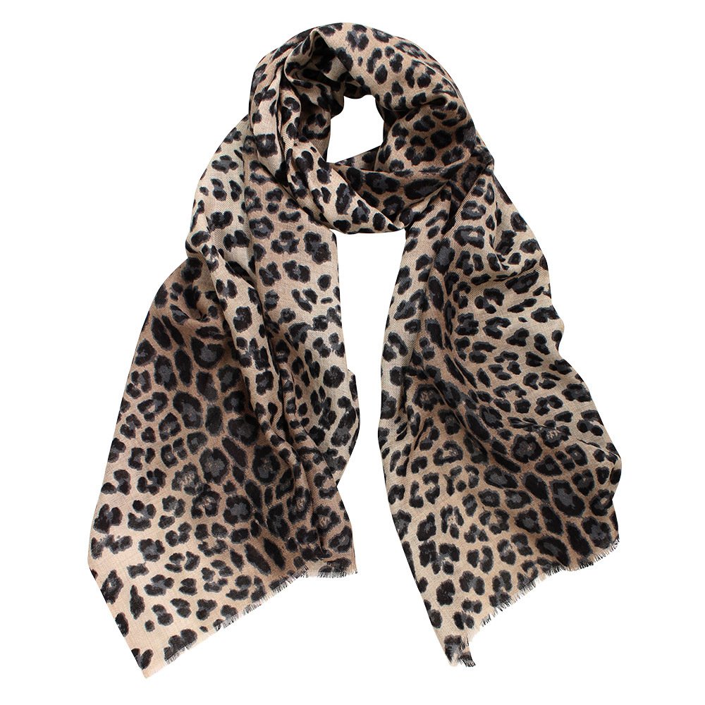 Jaguar Wool Silk Scarf - Hand Printed, Soft, and Stylish | DLUX