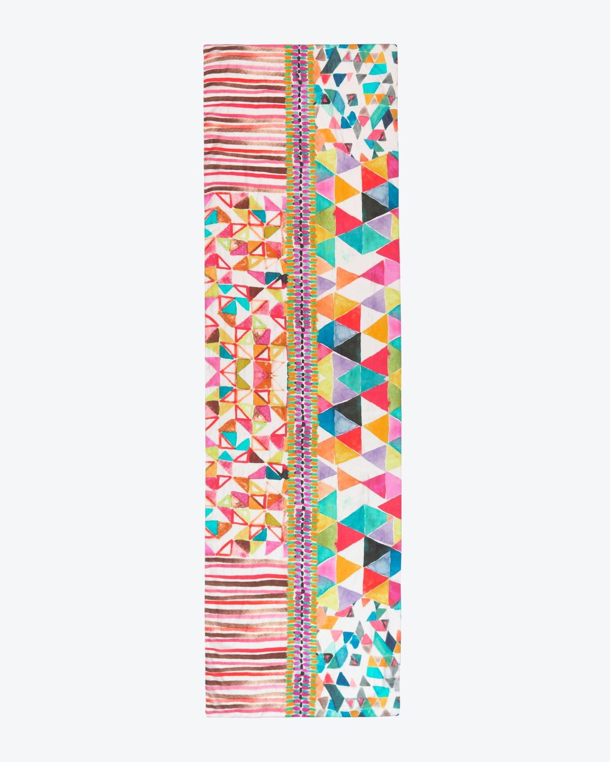 Tessera Kaleidoscope Design Pure Silk Scarf