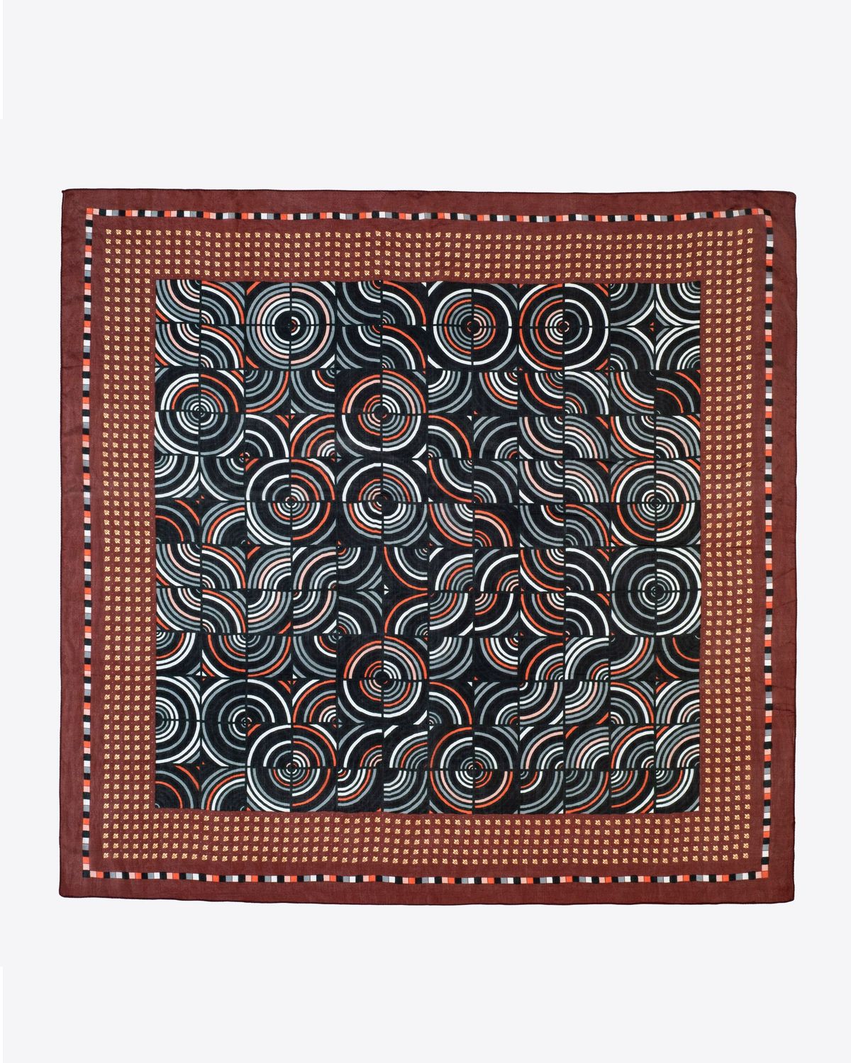 Circe Modern Geometric Silk Square 100