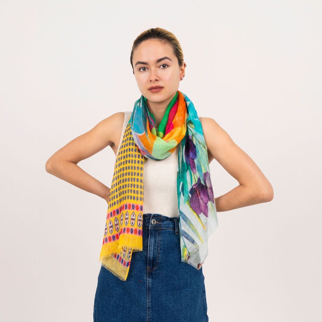 Tropique Printed Modal Linen Scarf