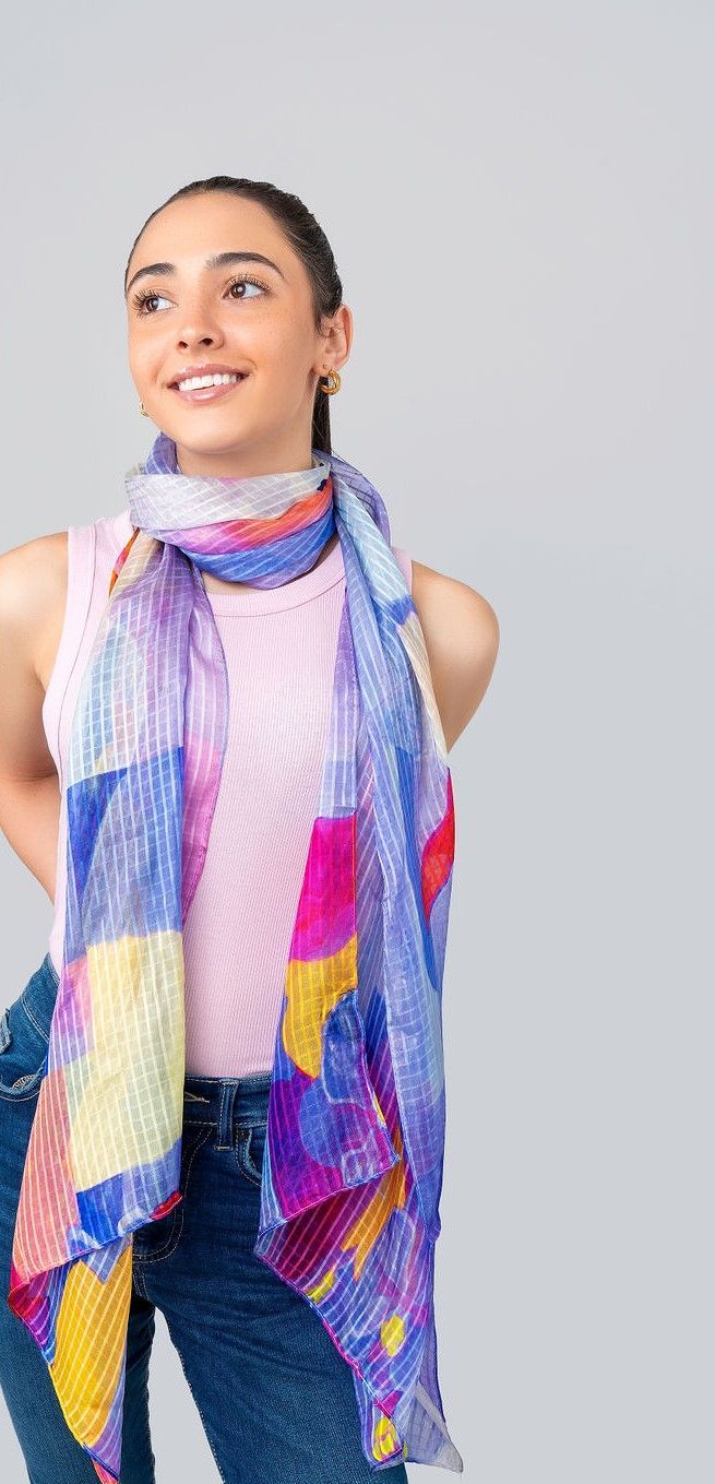 Orchid Pure Silk Scarf