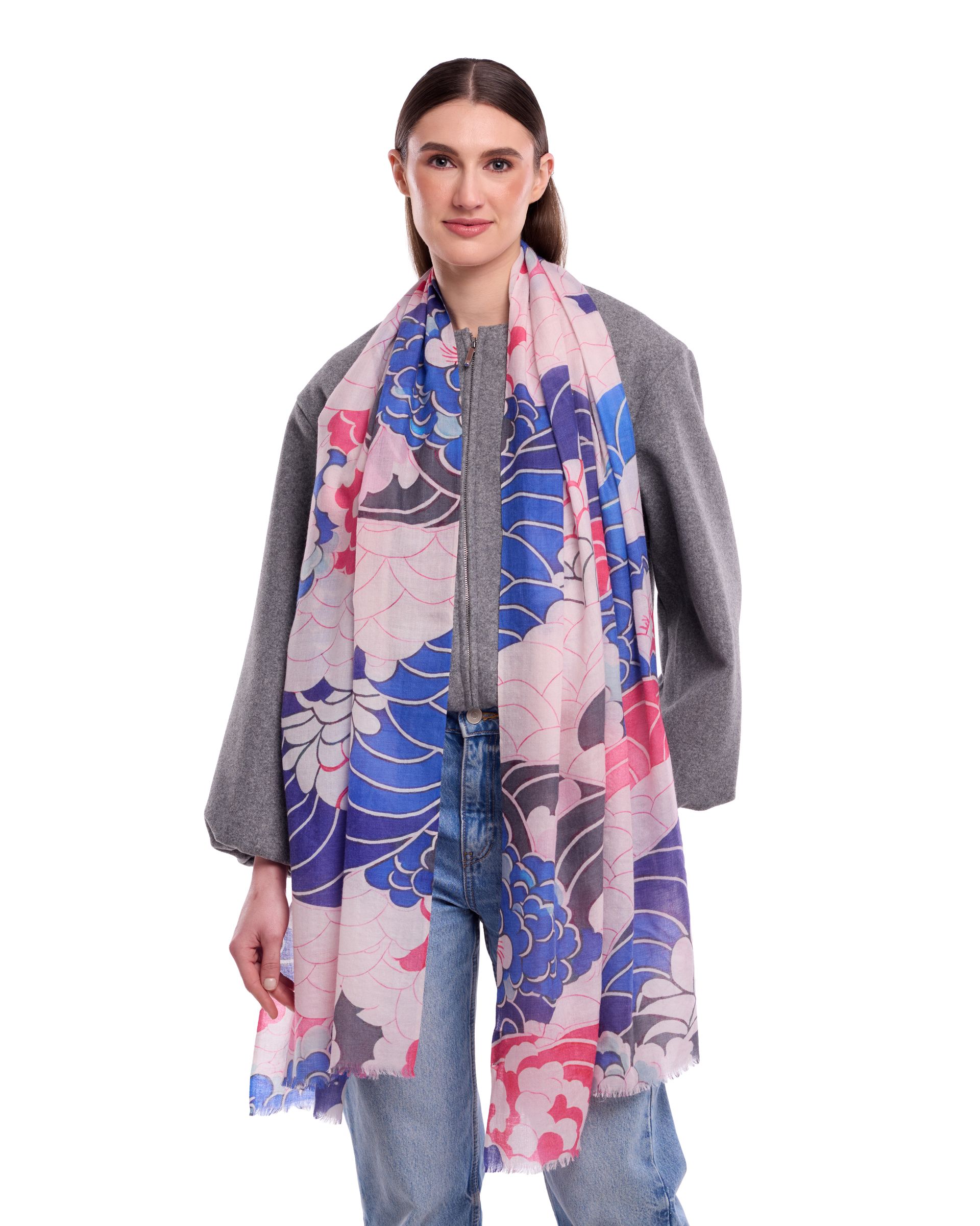 Ruby  Merino/Silk Scarf