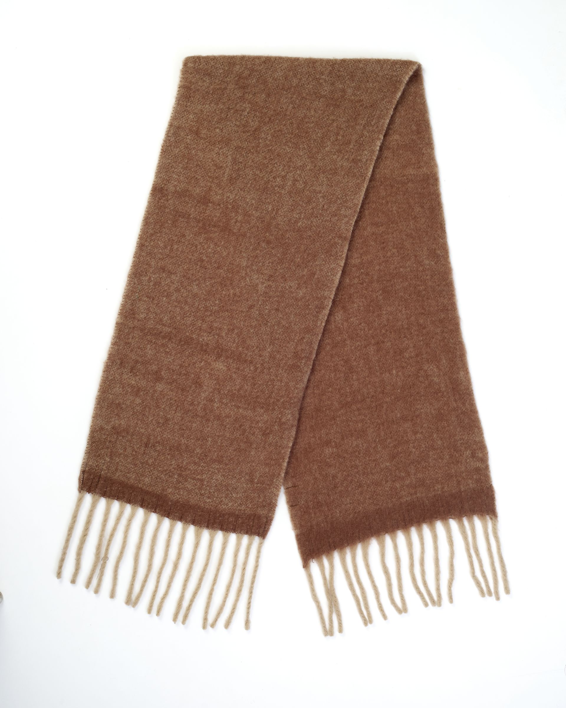 Snug Brushed Chunky Wool Mohair Scarf