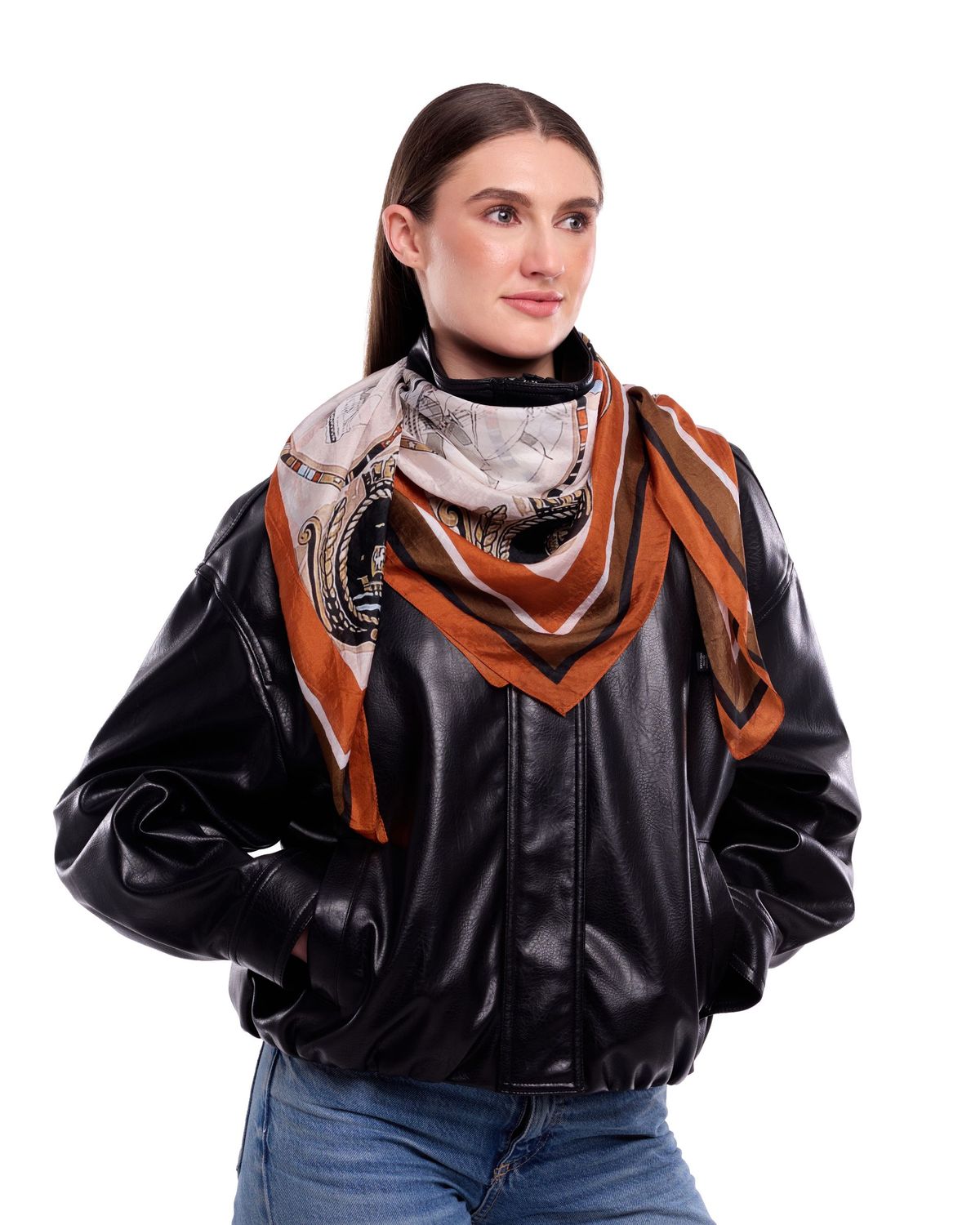 Lyra Nautical Design Silk Square 100