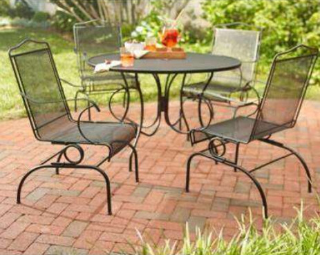 NEW - USA MADE Wrought Iron Dining Set - HAND CRAFTED