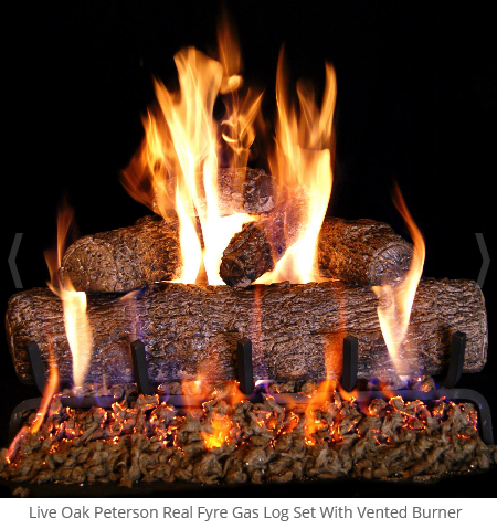 Real Fyre Live Oak Vented Gas Log Set