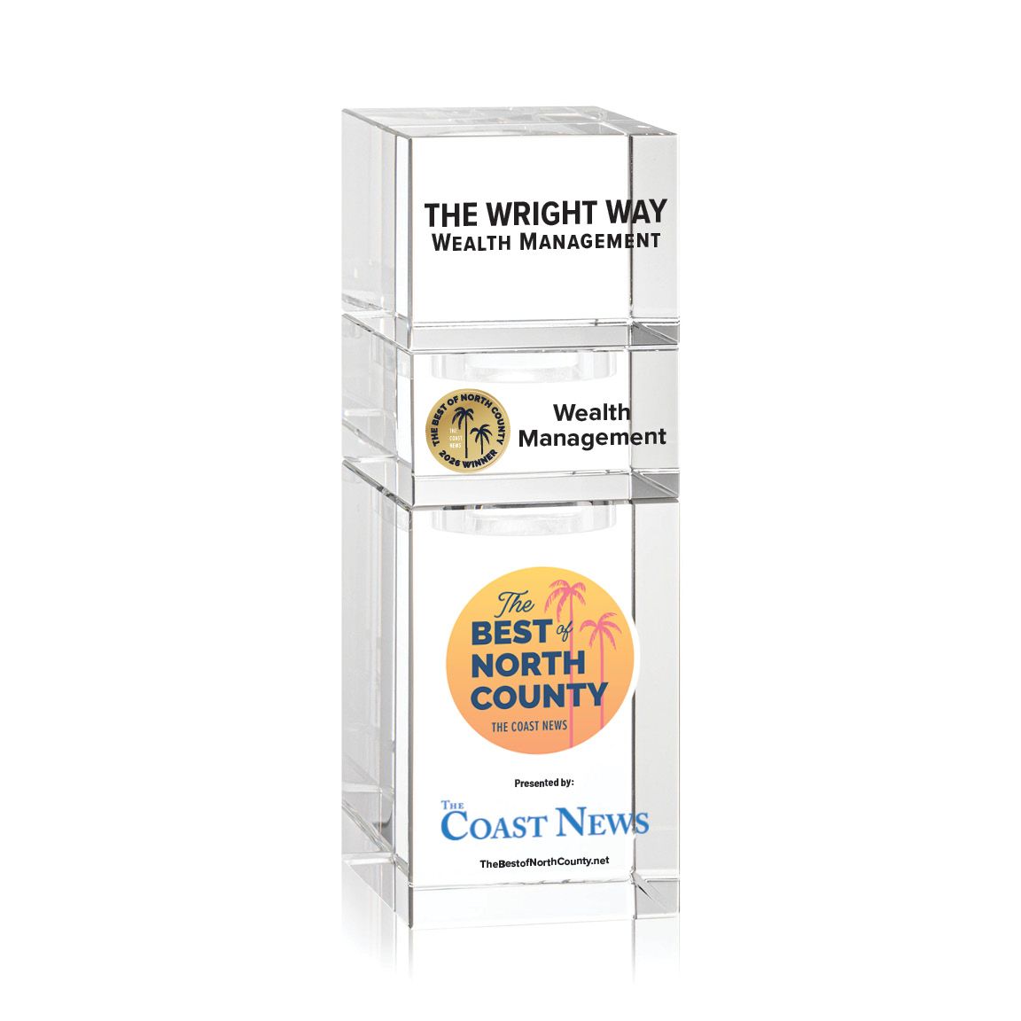 Crystal Winner's Award - Stackable Tower