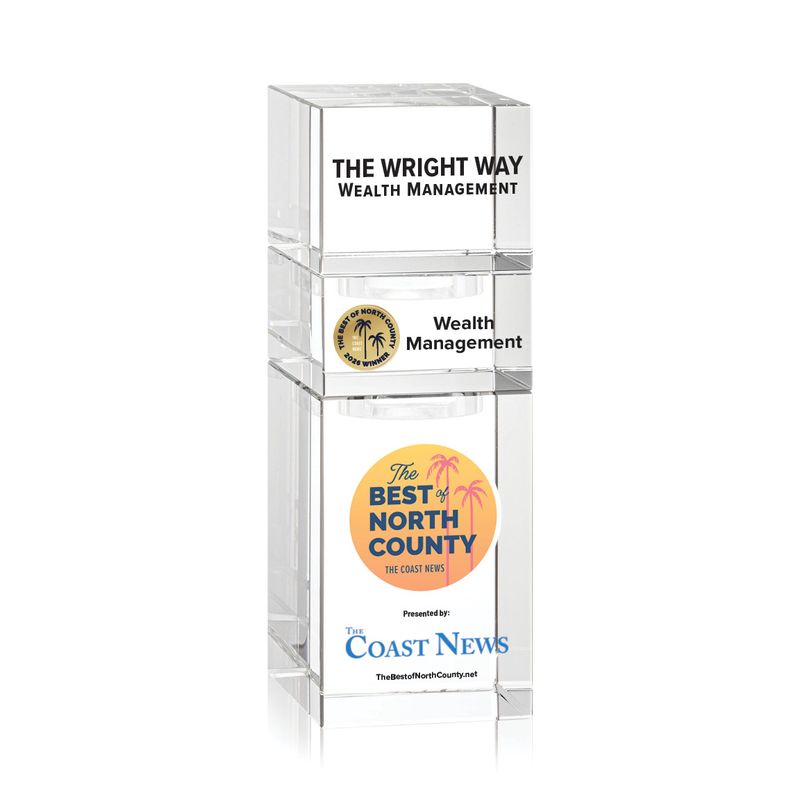 Crystal Winner's Award - Stackable Tower