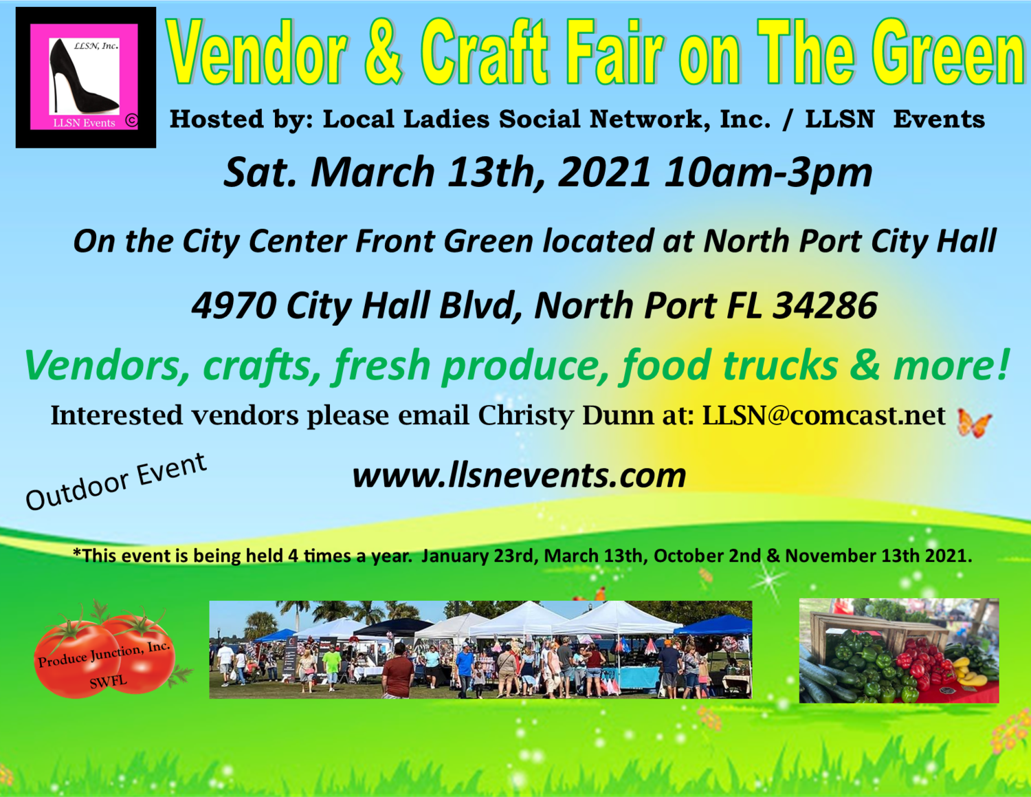 Vendor & Craft Fair on The Green March 13th North Port