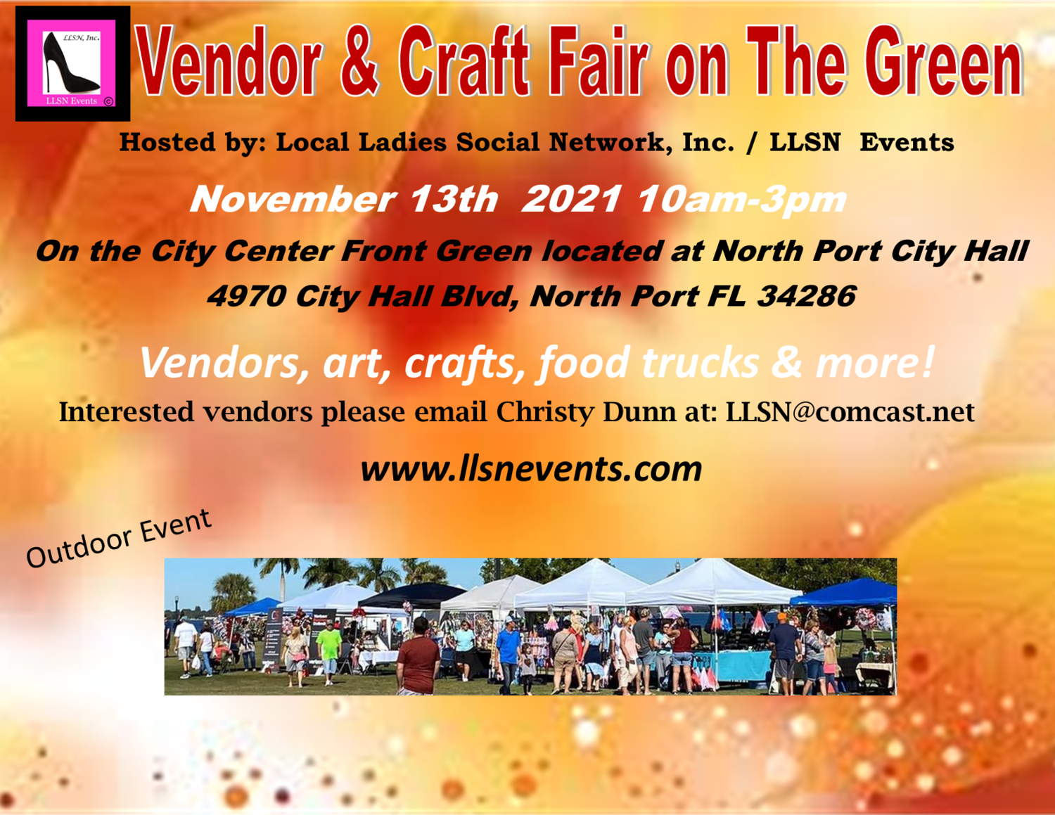 Vendor & Craft Fair on The Green November 13th 2021 North Port