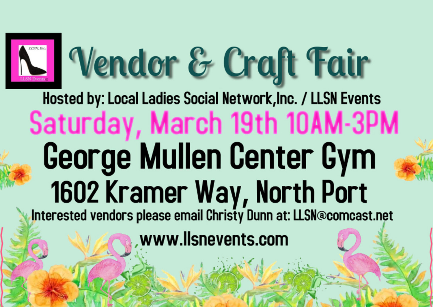 
Vendor & Craft Fair- Indoors in North Port, March 19th