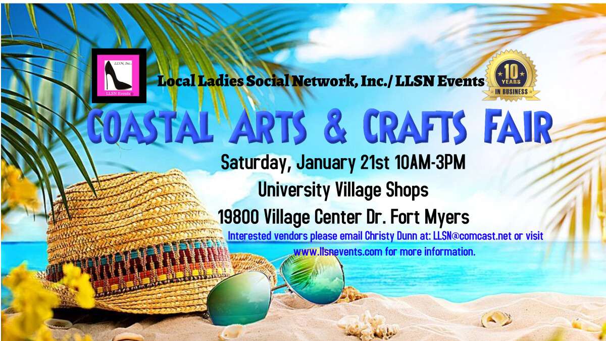 Coastal Arts & Crafts Fair- Fort Myers-January 21st 2023 -University Village Shops