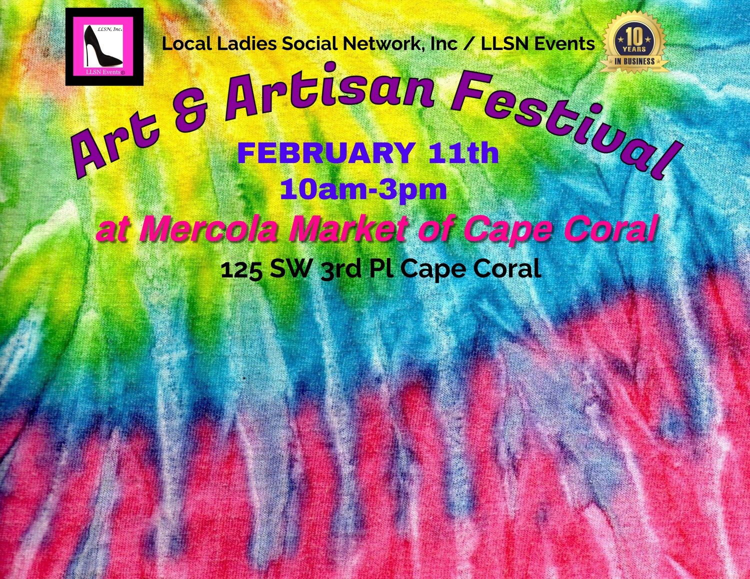 Art & Artisan Festival at Mercola Market Sat, Feb 11th, Cape Coral