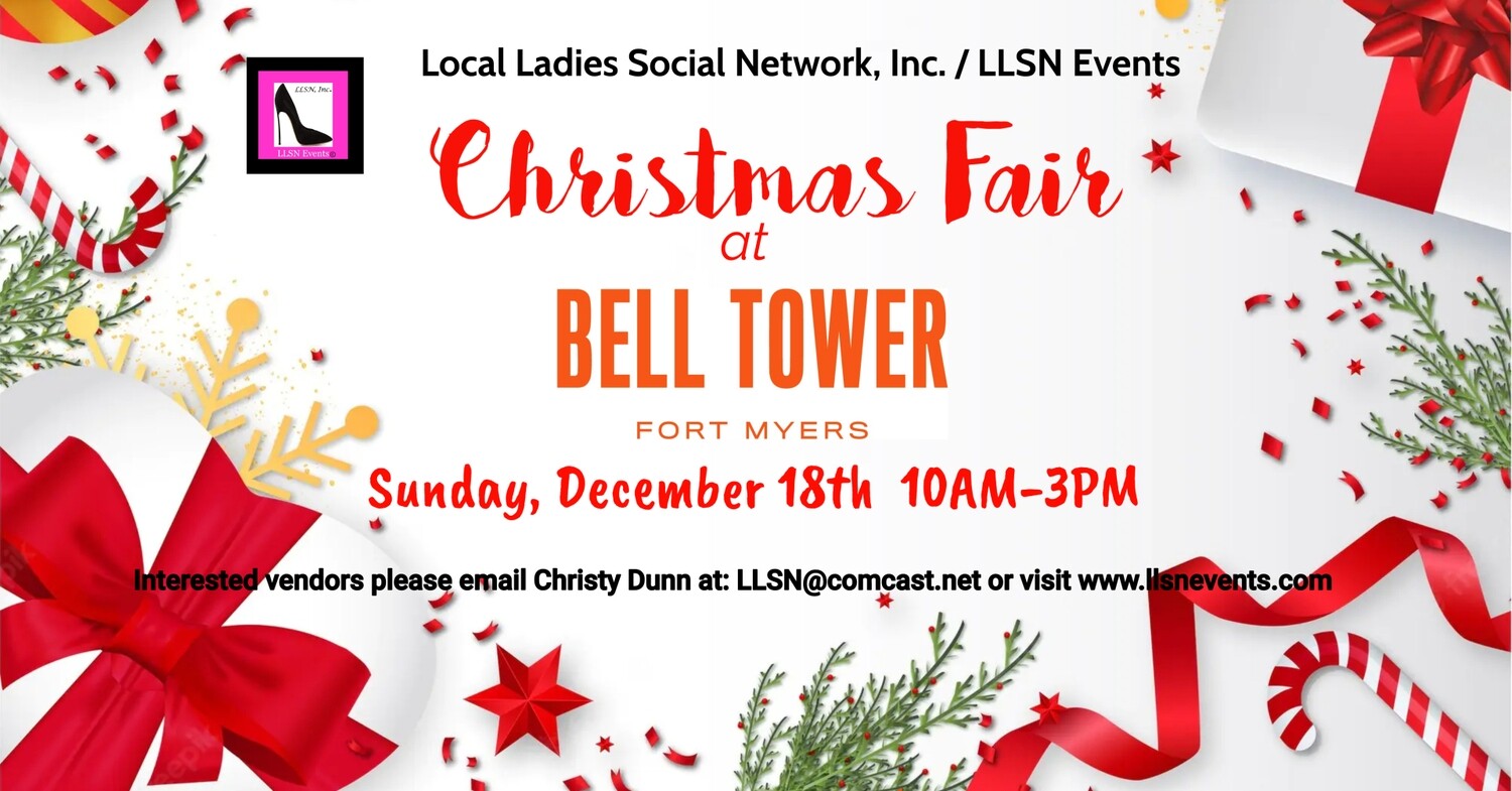INDOOR-Christmas Fair at Bell Tower - Sunday,  December 18th