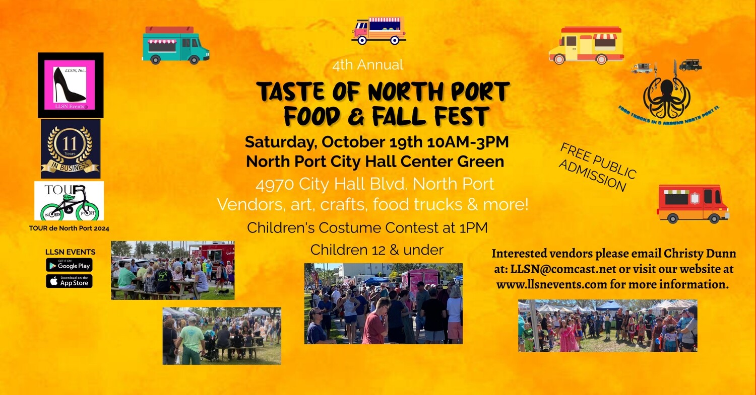 4th Annual Taste of North Port Food & Fall Fest - Oct 19th