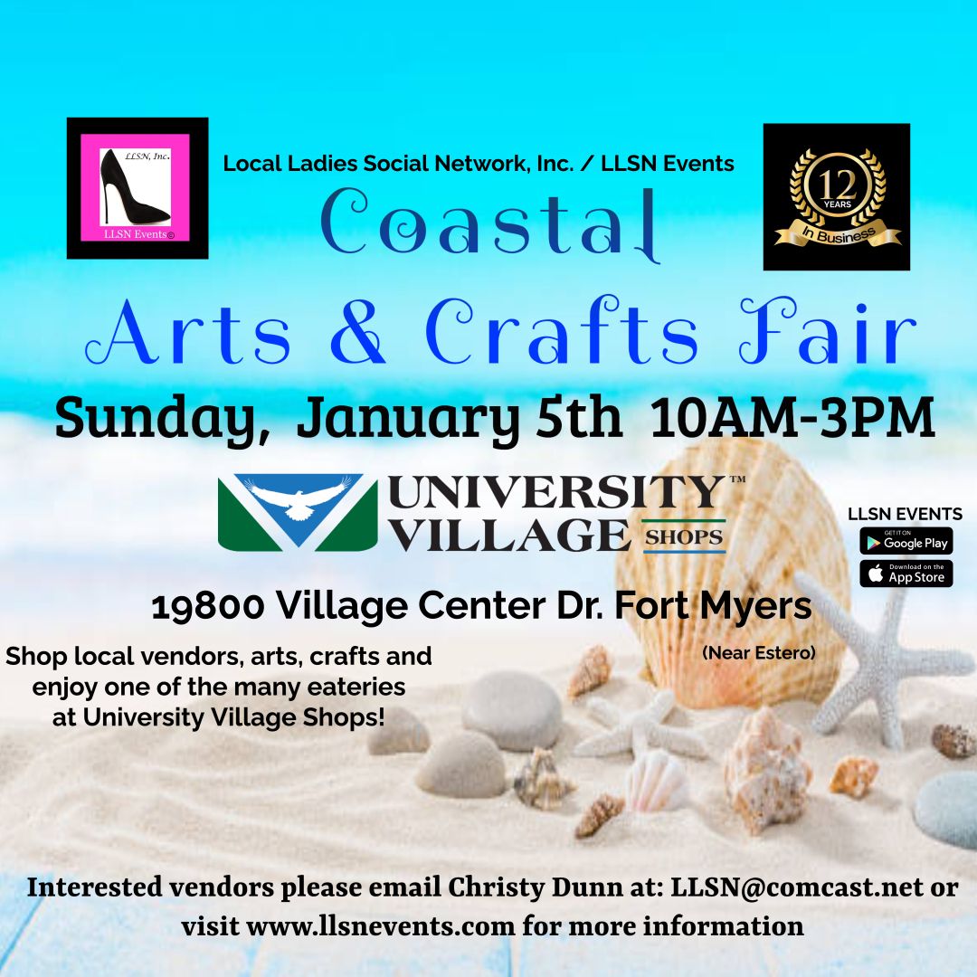Coastal Arts & Crafts Fair in Fort MyersSun. January 5th 2025