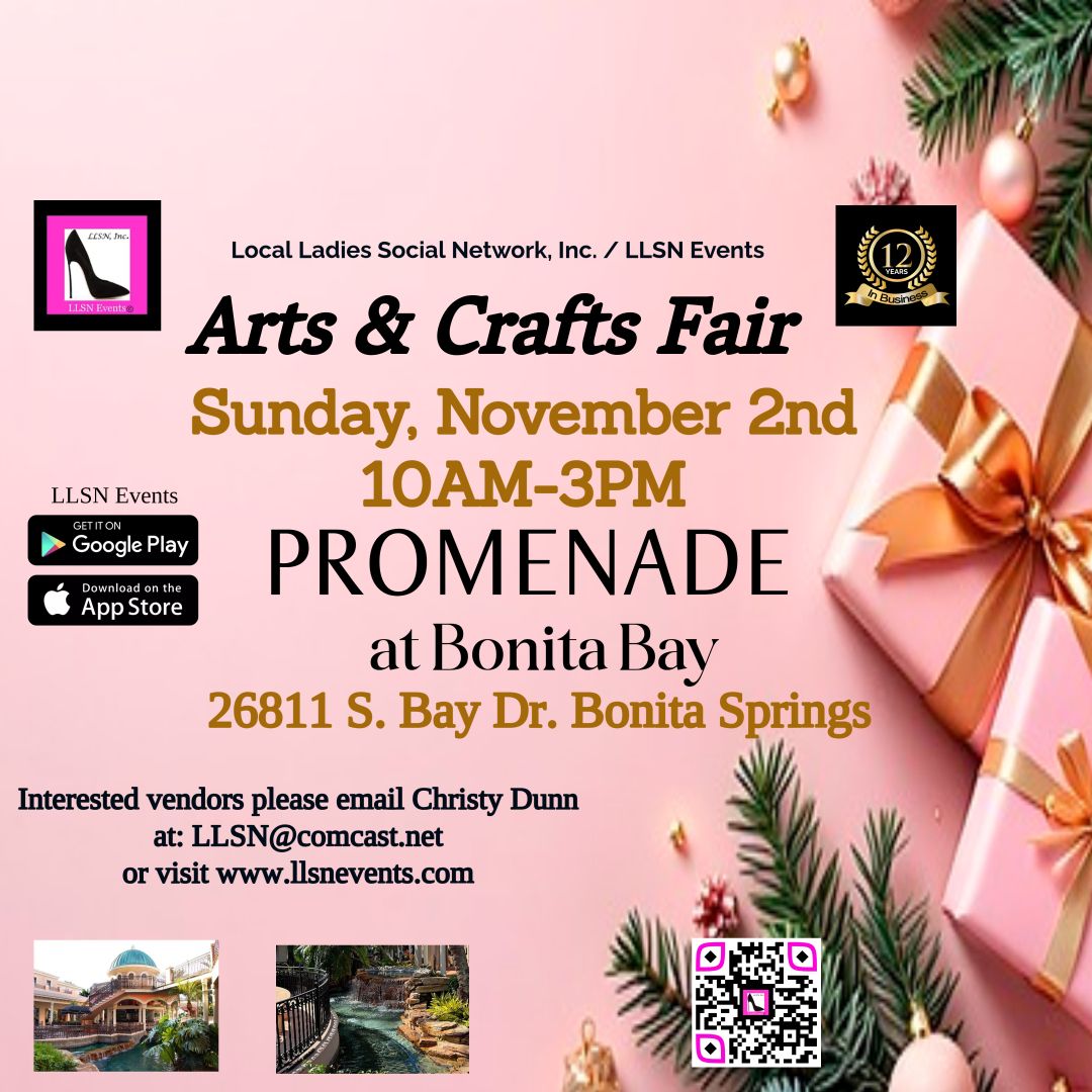 (No Services accepted)  Arts &amp; Crafts Fair at Promenade at Bonita Bay- Sunday, November 2nd