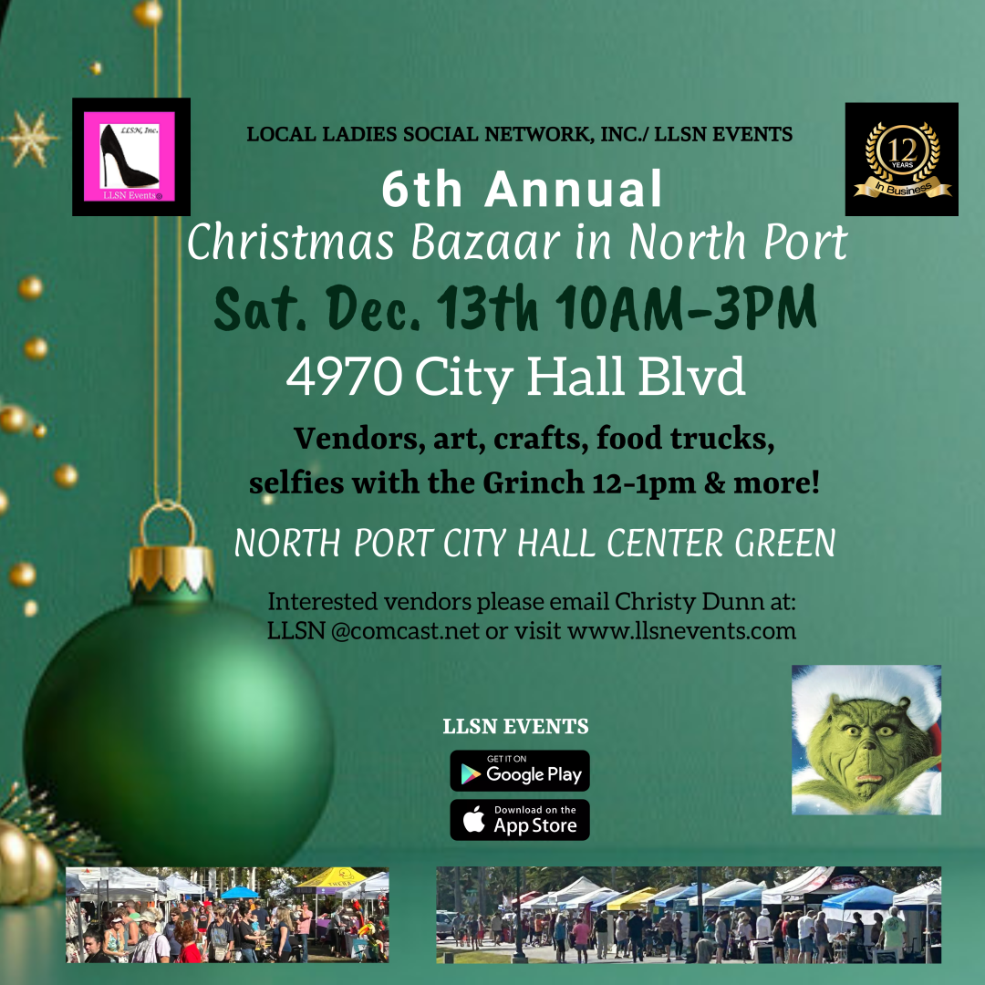 6th Annual Christmas Bazaar in North Port - Sat. Dec 13th