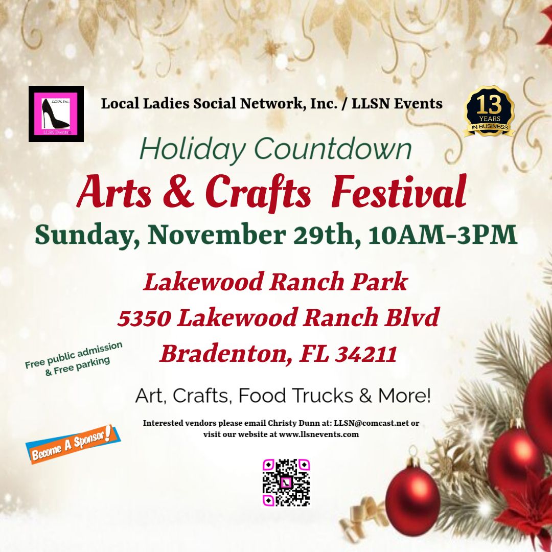 Arts &amp; Crafts Festival at Lakewood Ranch Park- SUN. November 29th