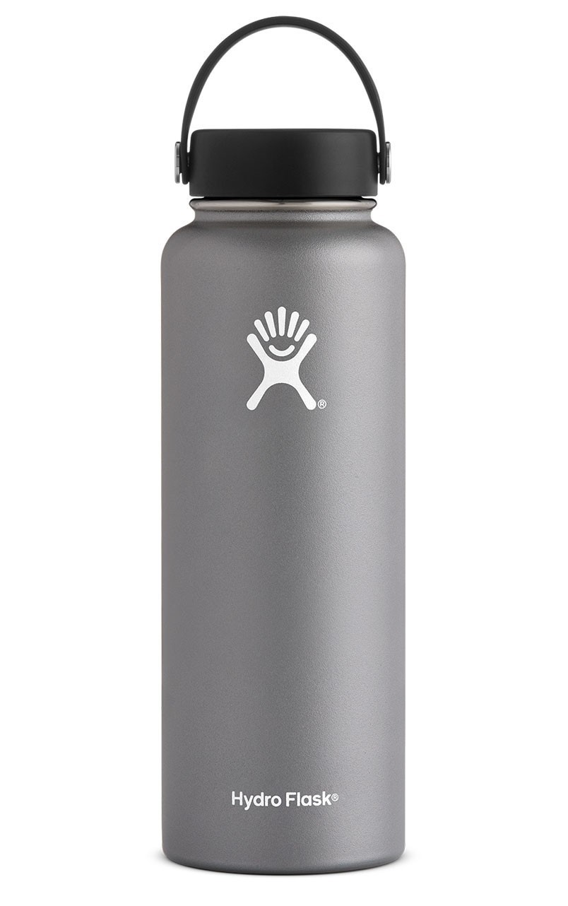 Hydro Flask Wide Mouth 2.0 Water Bottle Straw Lid - 40 oz Stone