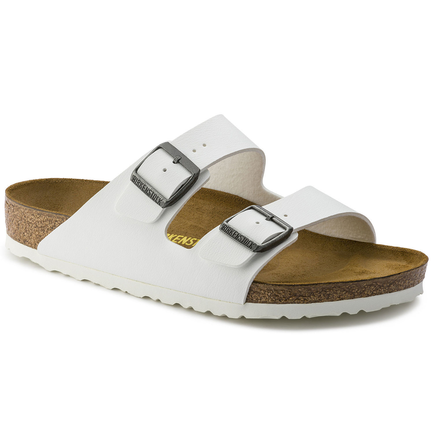 all white arizona birkenstocks